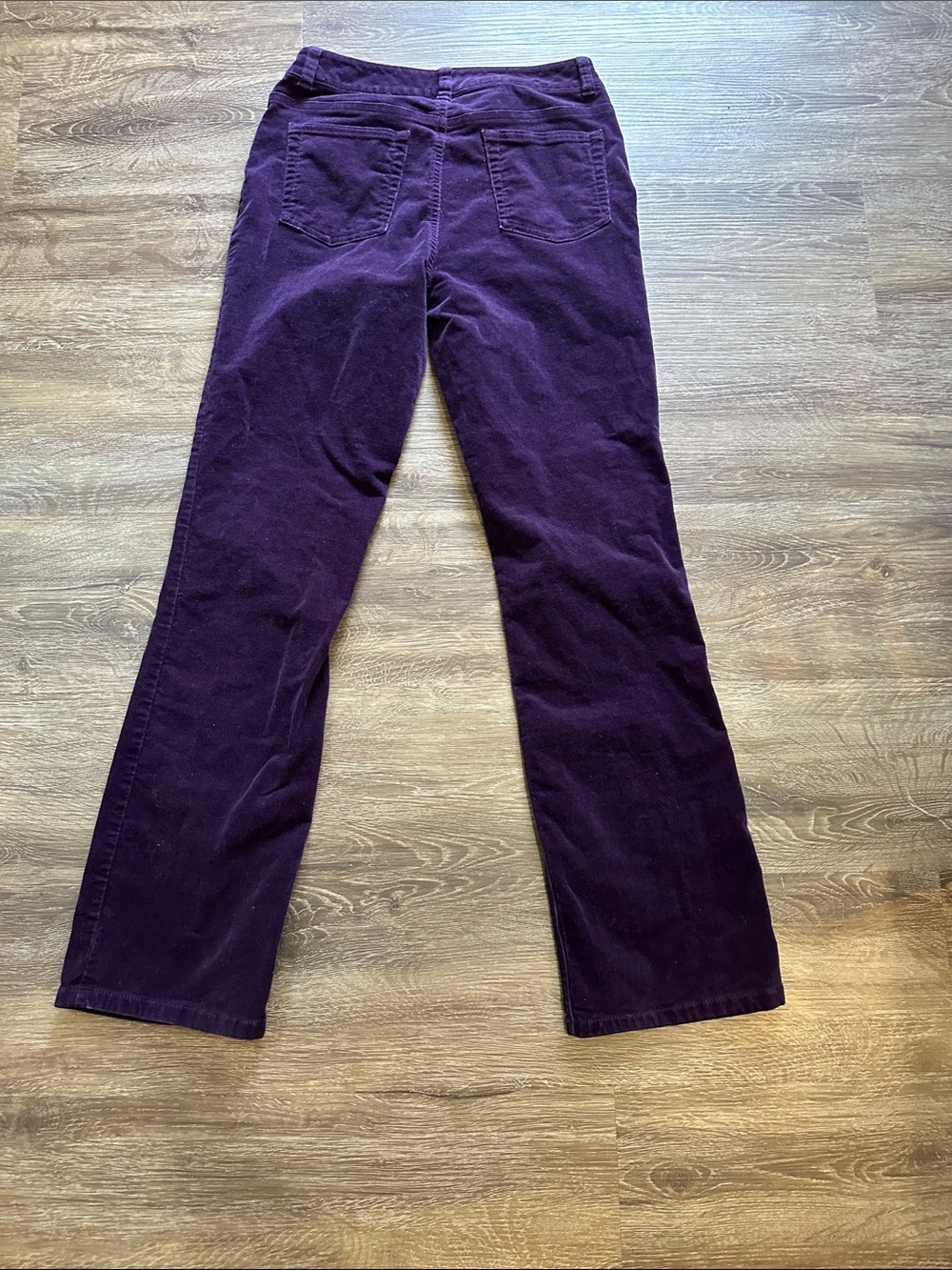 Charter Club Deep Plum Corduroy Straight-Leg Jeans - Picture 5 of 7